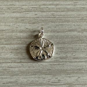 Elegant Silver Sand Dollar Pendant